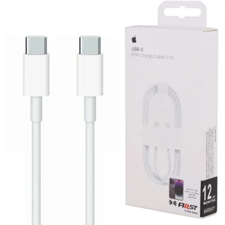 کابل شارژ اپل مدل USB-C به USB-C طول ۱ متر ۶۰ وات اصل